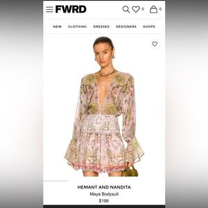 Hemant and Nandita Maya Bodysuit and Skirt